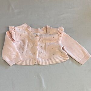 GAP Soft Pink Baby Cardigan